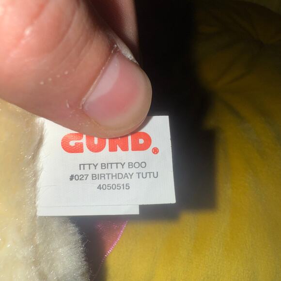 Gund Itty Bitty Boo Birthday Tutu #27 Plush Dog Unicorn EUC No Tag - Picture 4 of 5